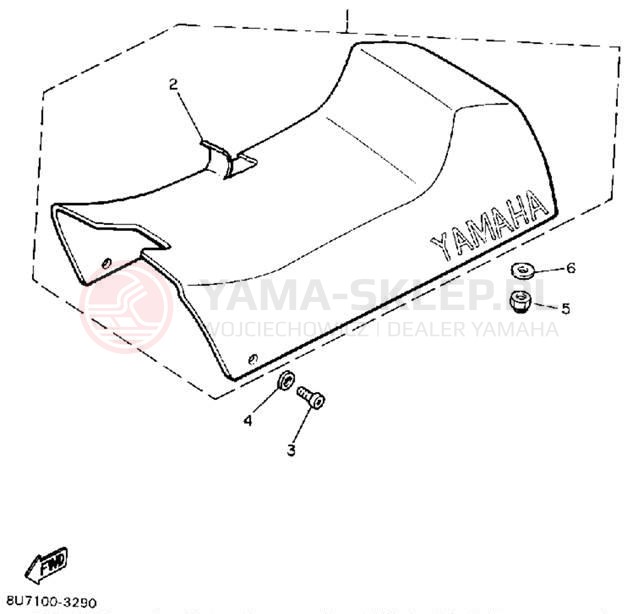 Schemat "siedzenie" do Yamaha SRV SR540G