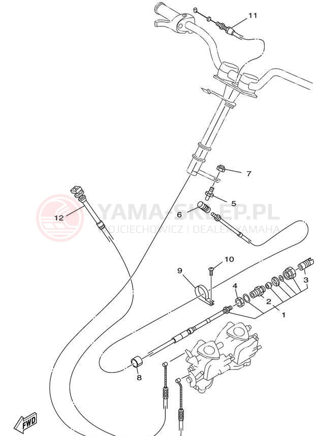Schemat "Układ chlodzenia" do Yamaha WAVE RUNNER XL700 XL700X