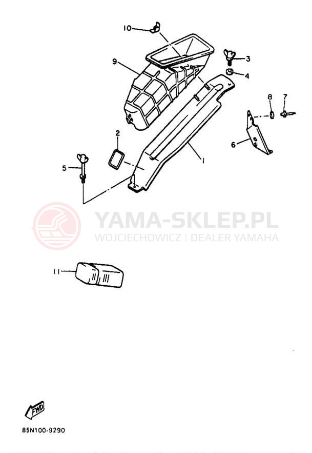 Schemat "GUARD - LUGGAGE BOX" do Yamaha OVATION LE CS340EB