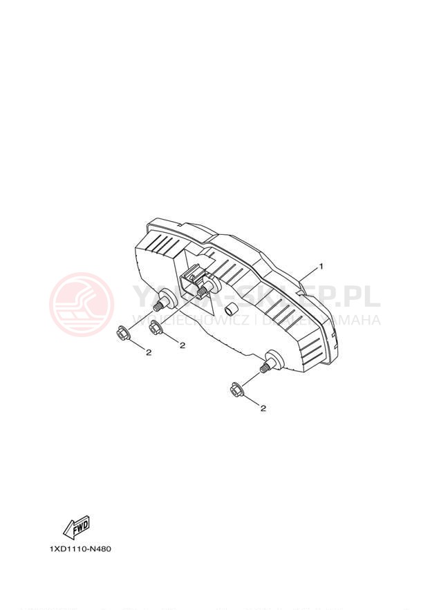 Schemat "licznik" do Yamaha VIKING 700 YXM700DER