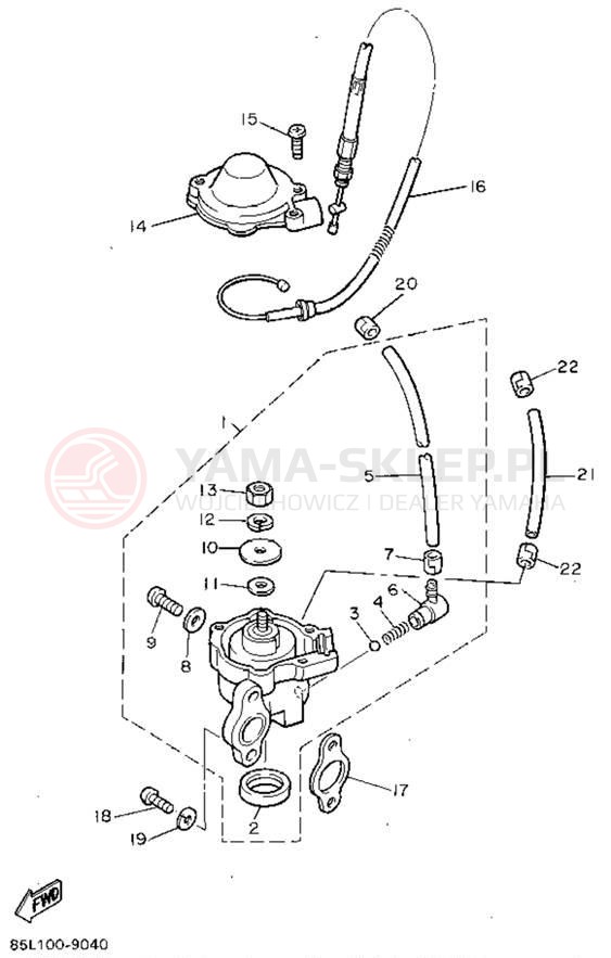 Schemat "Pompa olejowa" do Yamaha OVATION LE CS340EU