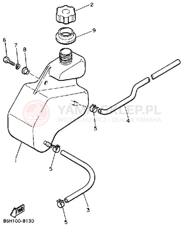 Schemat "Miska olejowa" do Yamaha SNOSCOOT (ELEC START) SV80EN