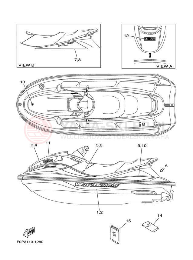 Schemat "naklejki" do Yamaha XL800 XA800Z