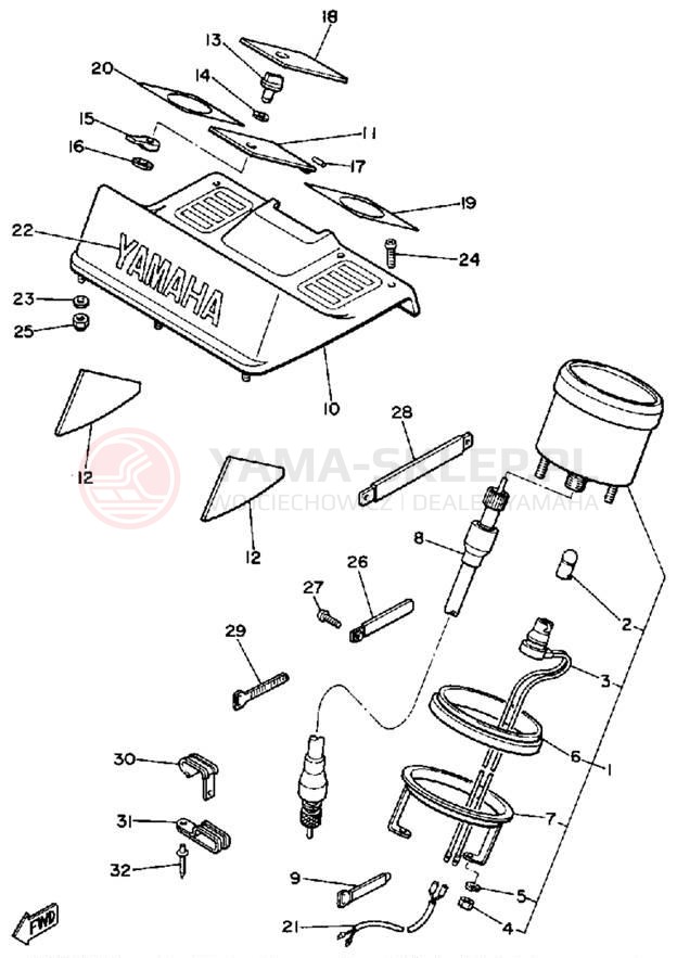 Schemat "licznik" do Yamaha EX440E