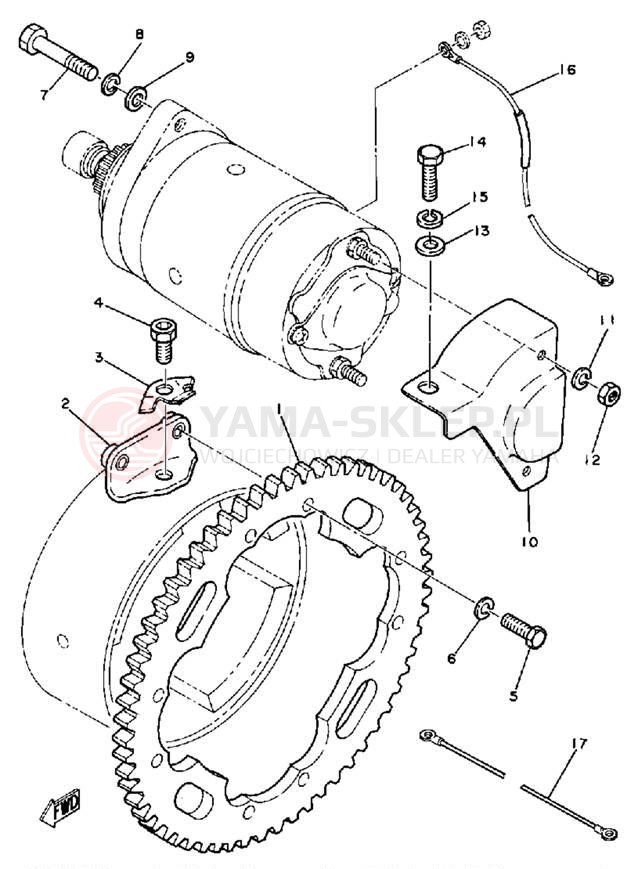 Schemat "rozrusznik" do Yamaha ET340EC
