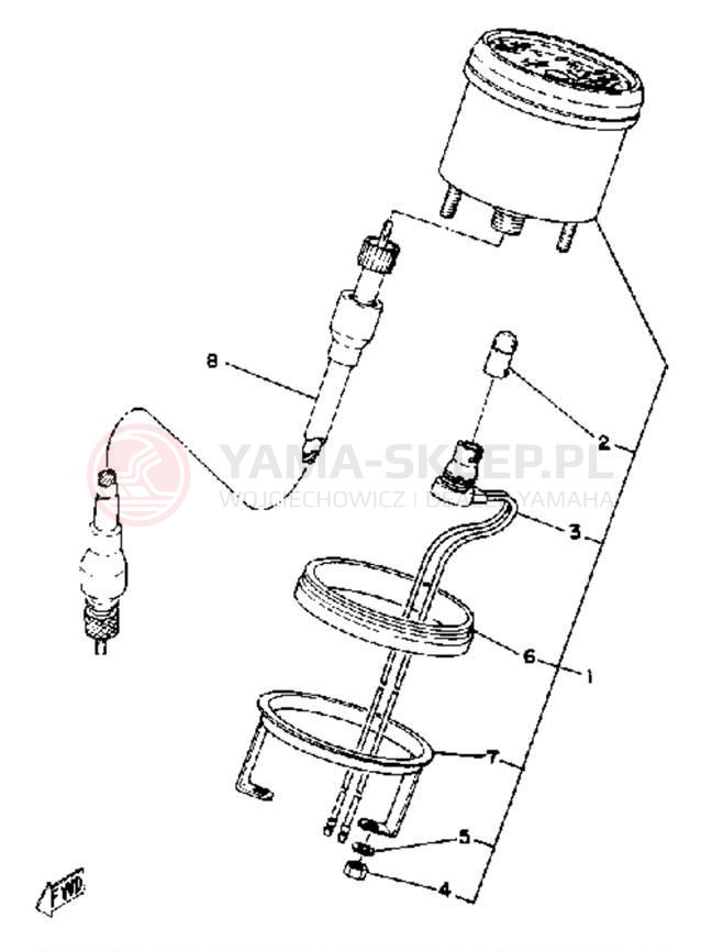 Schemat "licznik" do Yamaha SRX440B