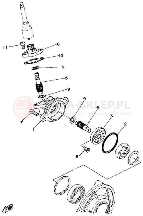 Schemat "licznik" do Yamaha EX440E