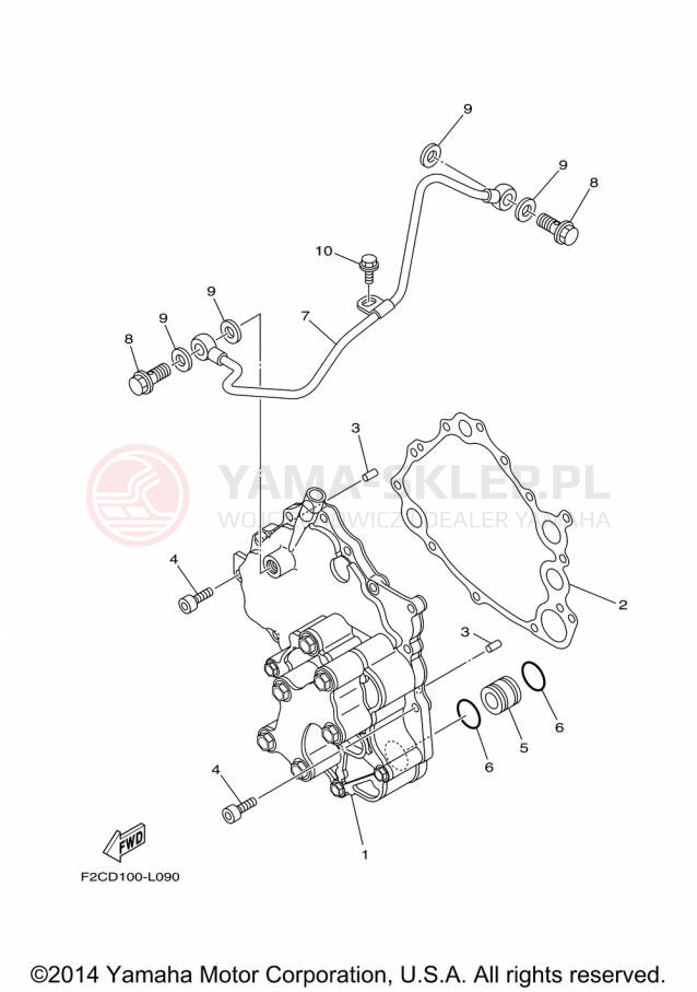 Schemat "Pompa olejowa" do Yamaha FX CRUISER SVHO FC1800AP
