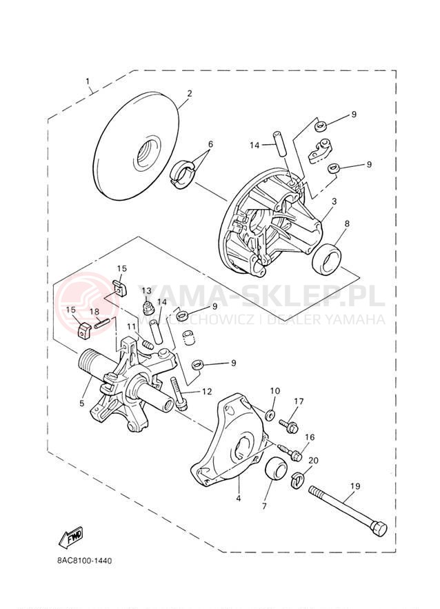 Schemat "REBUILD KIT" do Yamaha VK540 III VK540EJ