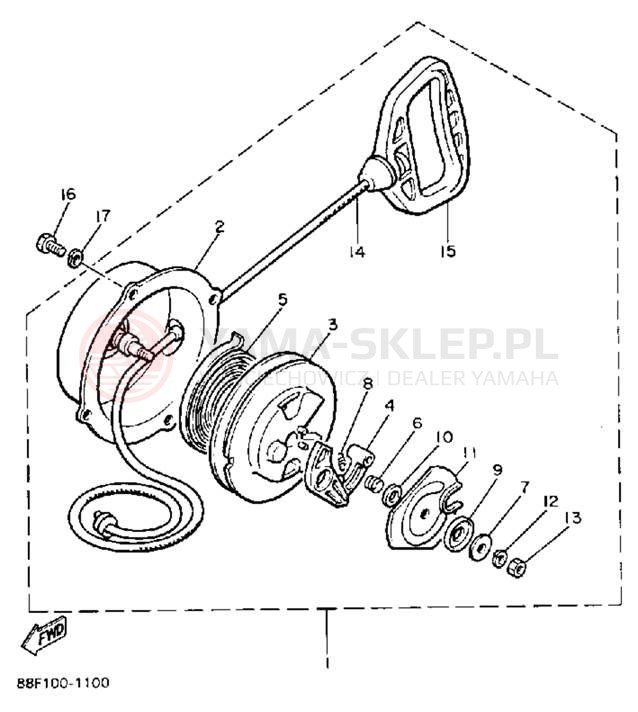 Schemat "rozrusznik" do Yamaha VENTURE XL VT480R