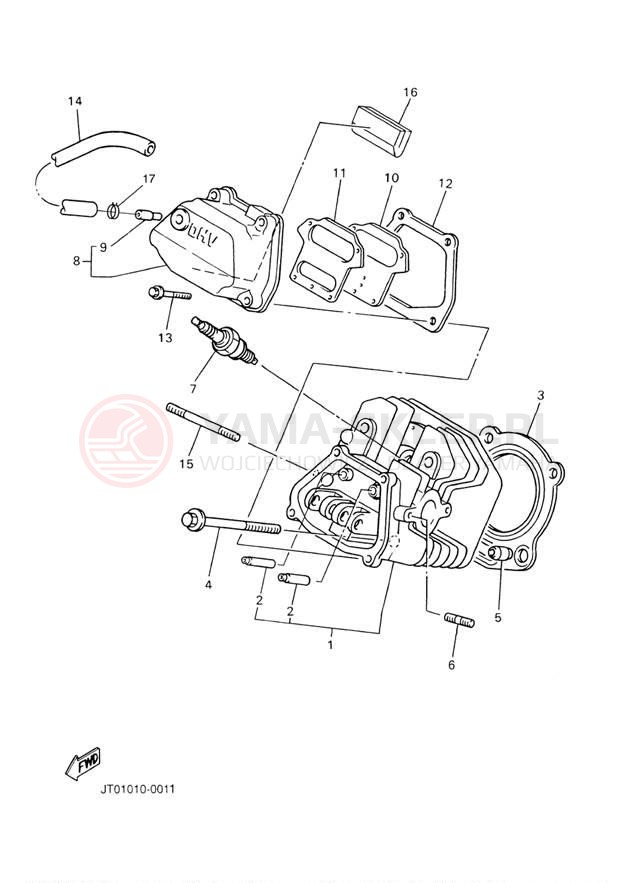 Schemat "głowica" do Yamaha PRO HAULER 700 2WD YXP700AVL
