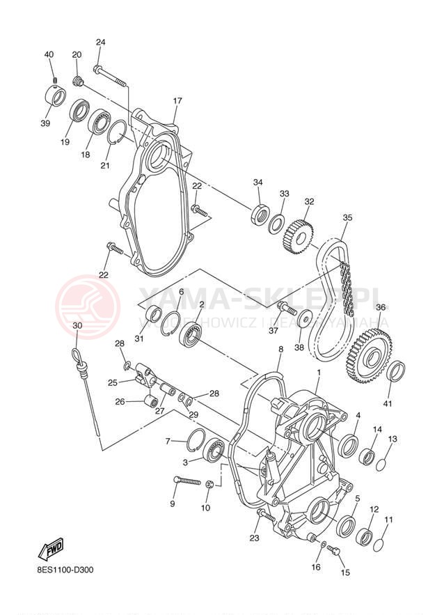 Schemat "Układ napędowy" do Yamaha RS Vector Mountain RS90MK