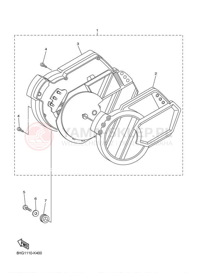 Schemat "licznik" do Yamaha APEX XTX RX10PXTAL/RX10PXTAR