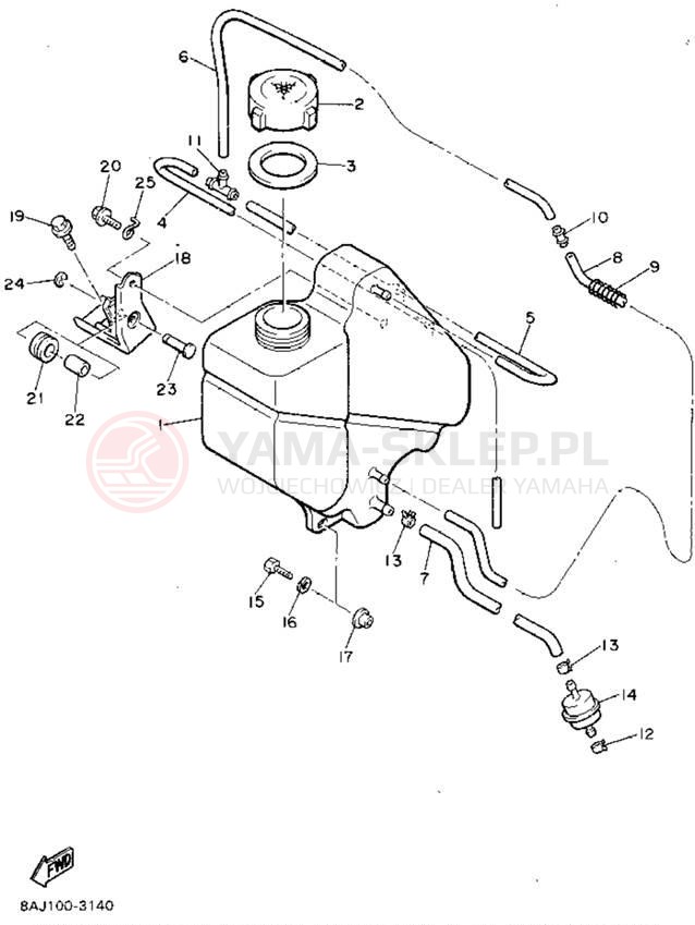 Schemat "Miska olejowa" do Yamaha ENTICER II LT ET410TRU