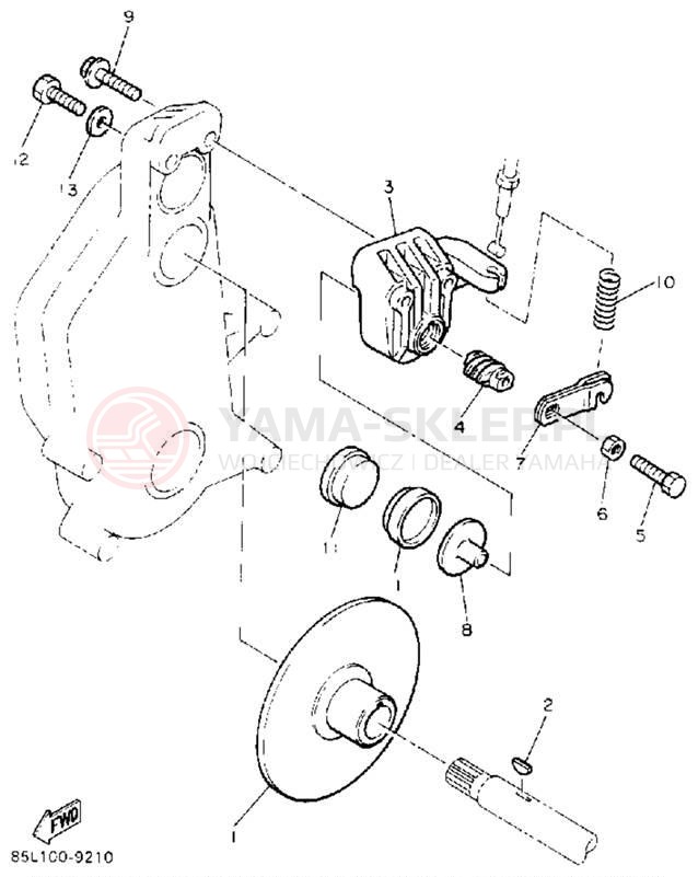 Schemat "hamulec" do Yamaha OVATION CS340P