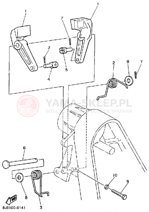 Schemat "hamulec" do Yamaha INVITER CF300P