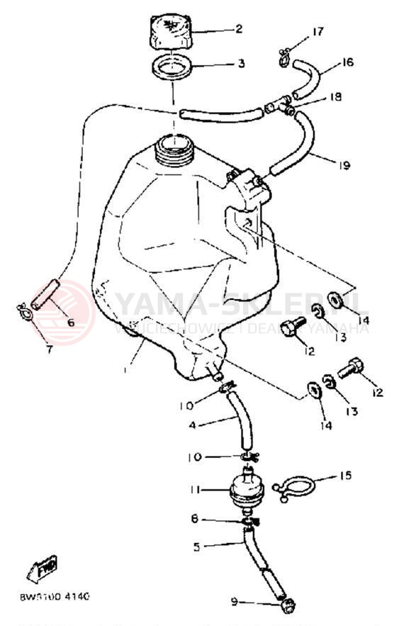 Schemat "Miska olejowa" do Yamaha EXCEL III EC340H