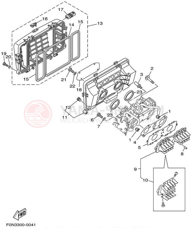 Schemat "Wtrysk paliwa" do Yamaha GP800R GP800AZ