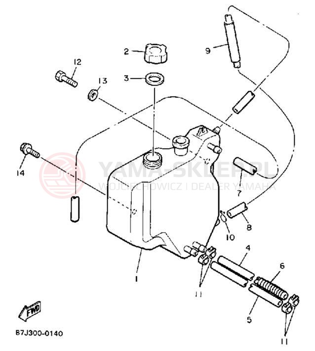 Schemat "Miska olejowa" do Yamaha PHAZER II PZ480P