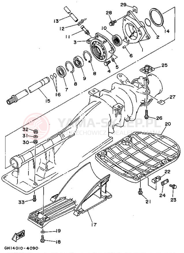 Schemat "JET UNIT" do Yamaha WAVE RAIDER RA700S