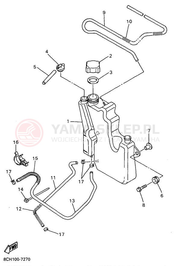 Schemat "Miska olejowa" do Yamaha VMAX 600 SX VX600SXA/VX700SXA