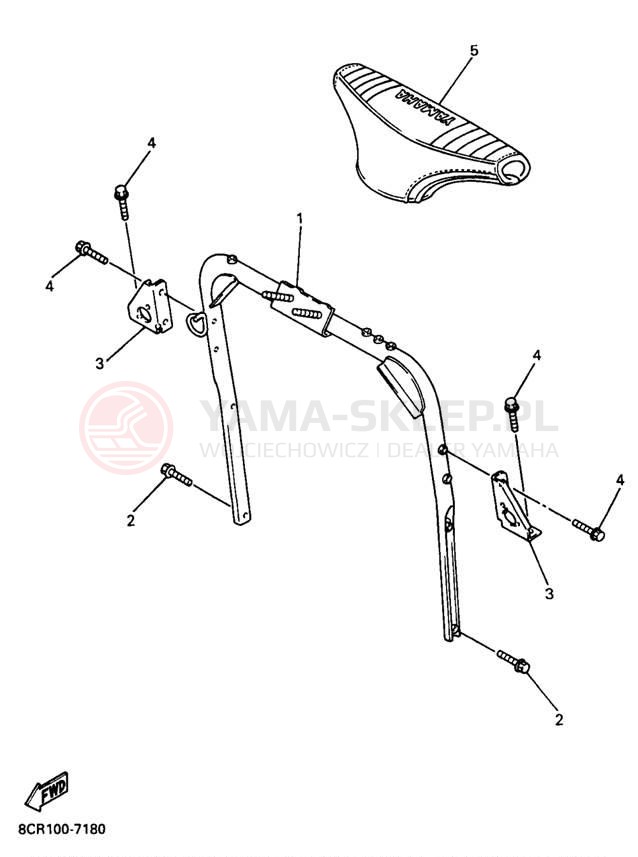 Schemat "STEERING GATE" do Yamaha VMAX 500 XT VX500XTB