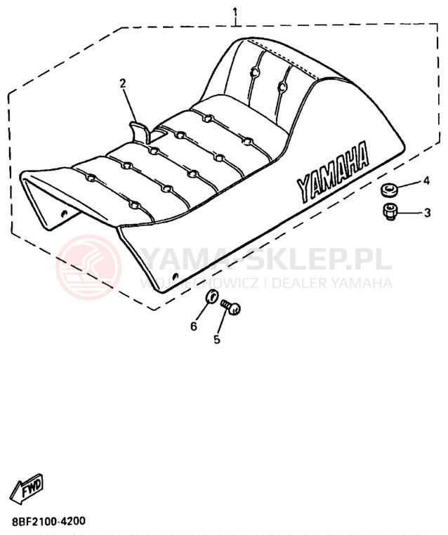 Schemat "siedzenie" do Yamaha PHAZER MOUNTAIN LITE PZ480STA