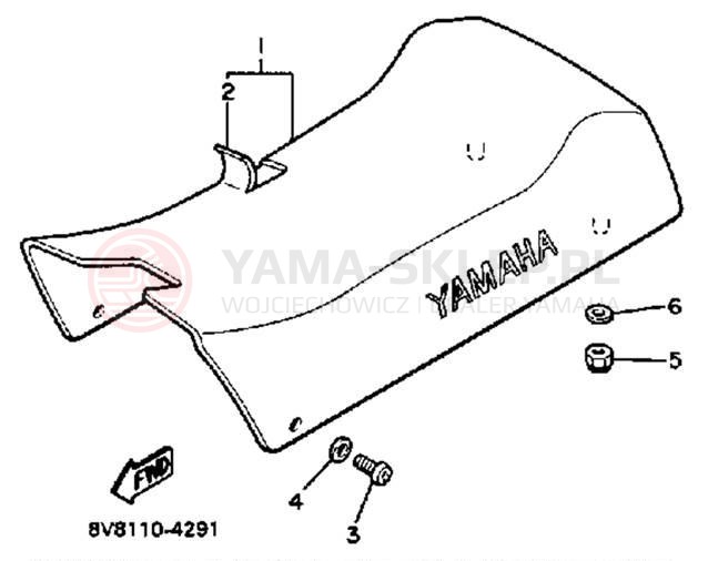 Schemat "siedzenie" do Yamaha SS440 SS440J
