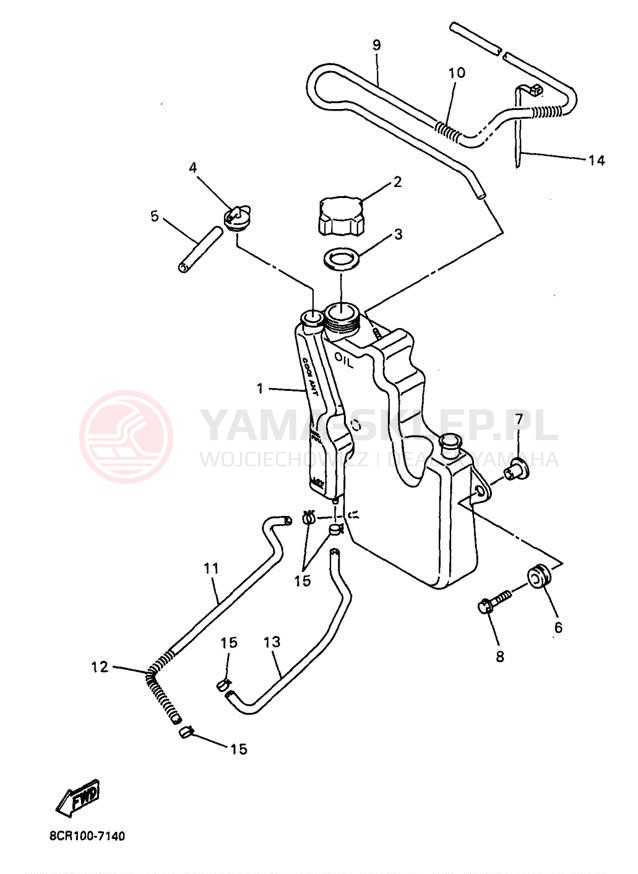 Schemat "Miska olejowa" do Yamaha VMAX 600 XT VX600XTA/VX500XTA