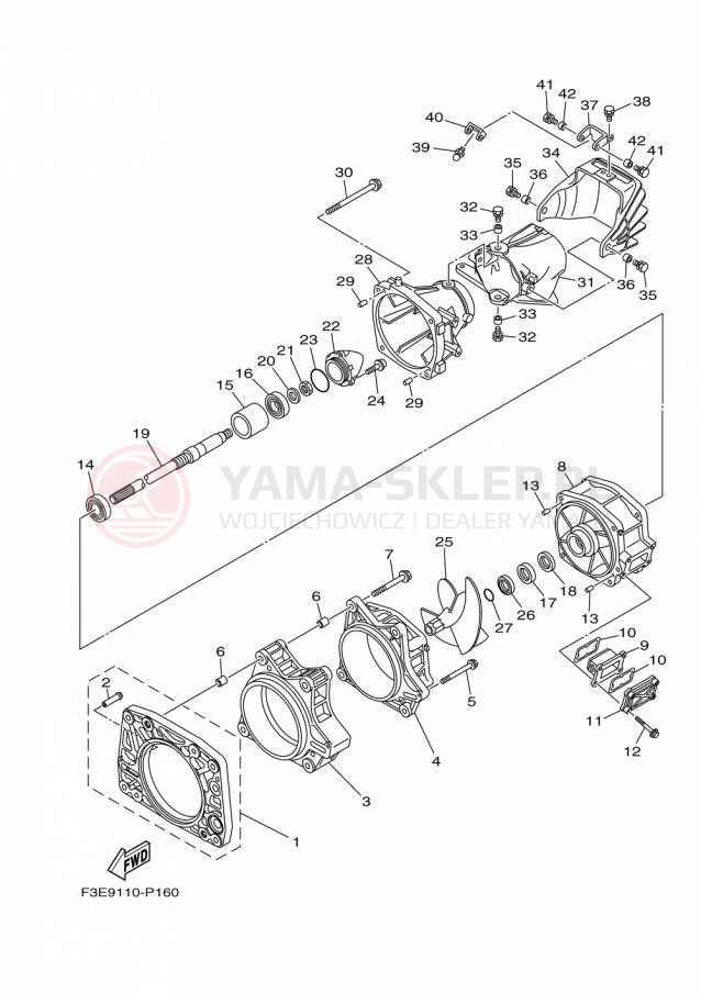 Schemat "JET UNIT" do Yamaha AR192 RM1800AP/RM1800BP