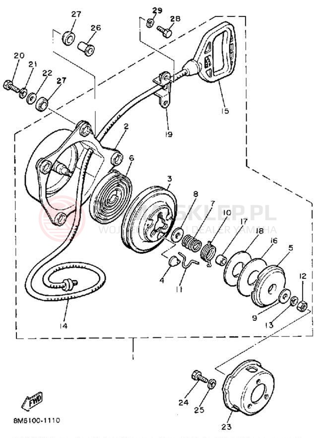 Schemat "rozrusznik" do Yamaha V-MAX VMX540H
