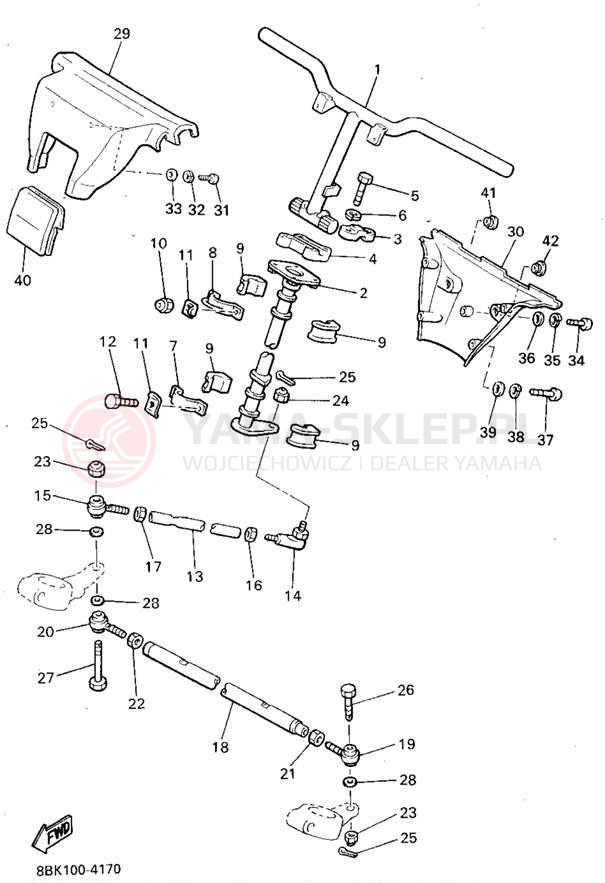 Schemat "Półki zawieszenia" do Yamaha VENTURE XL VT480U