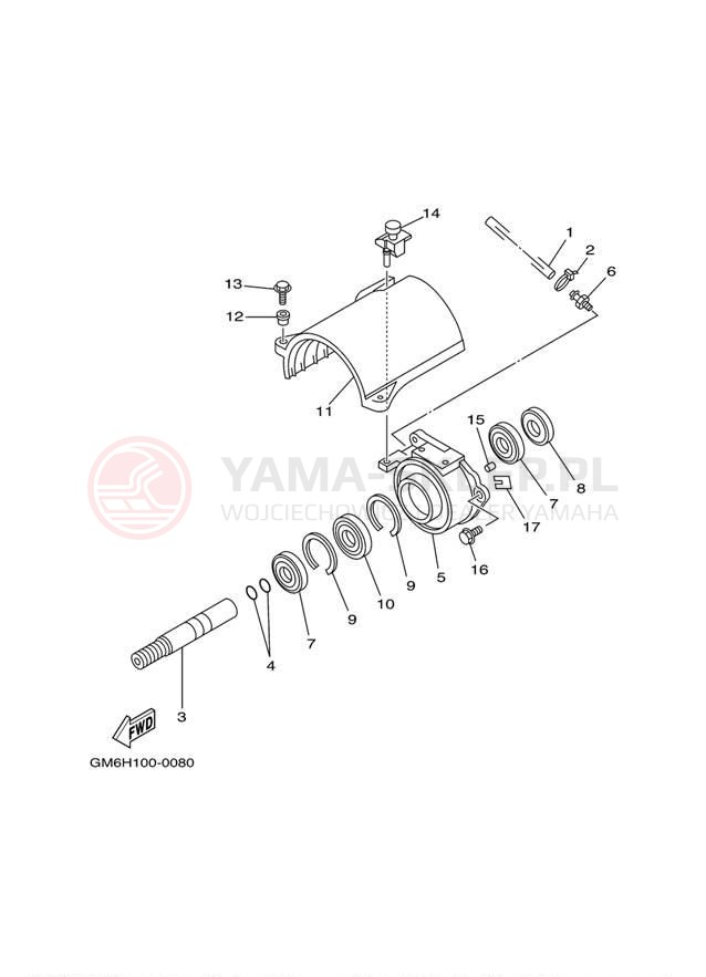 Schemat "JET UNIT" do Yamaha WAVERUNNER SUPER JET SJ700BM