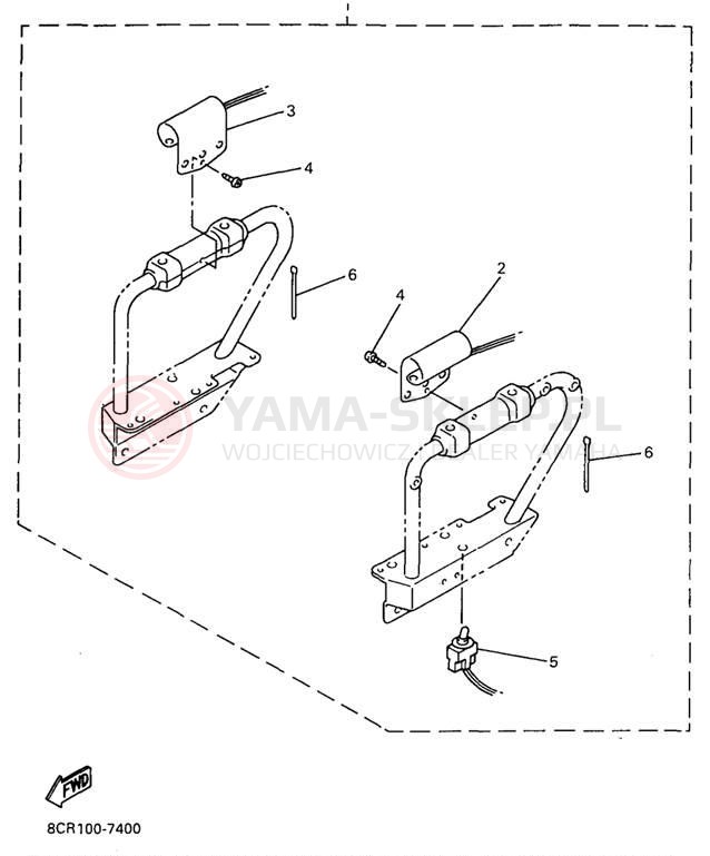Schemat "układ elektryczny" do Yamaha VMAX 600 SX VX600SXA/VX700SXA