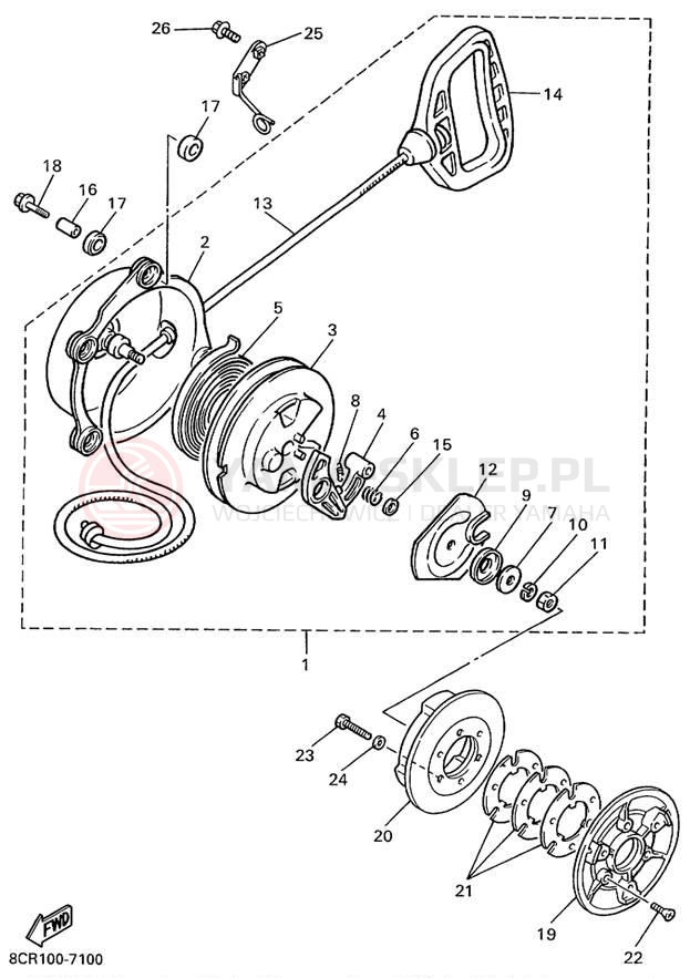 Schemat "rozrusznik" do Yamaha VT500C/VX500ERC