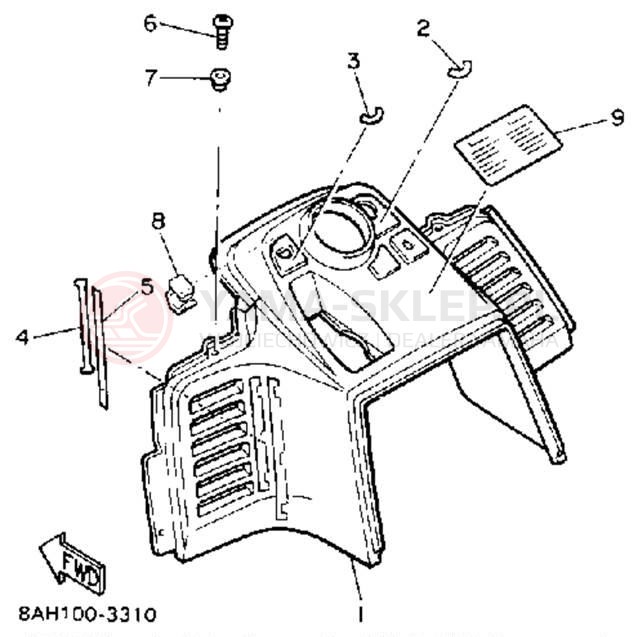 Schemat "INSTRUMENT PANEL" do Yamaha OVATION LE CS340ET