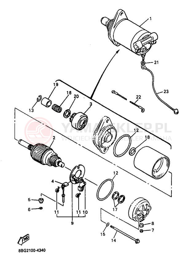 Schemat "rozrusznik" do Yamaha VK540 II VK540EB