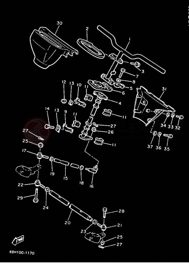 Schemat "Półki zawieszenia" do Yamaha PHAZER II PZ480R