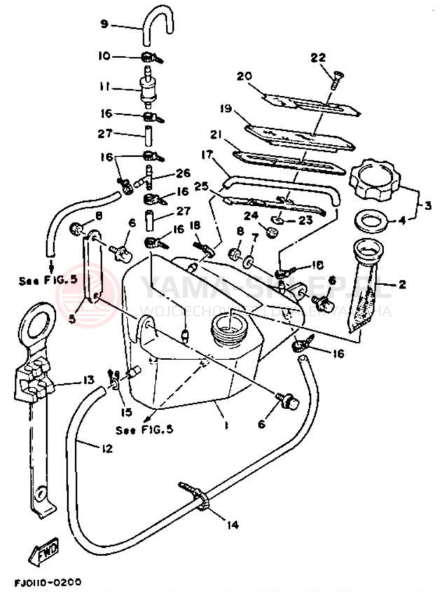 Schemat "Miska olejowa" do Yamaha WAVE RUNNER III WRA650R
