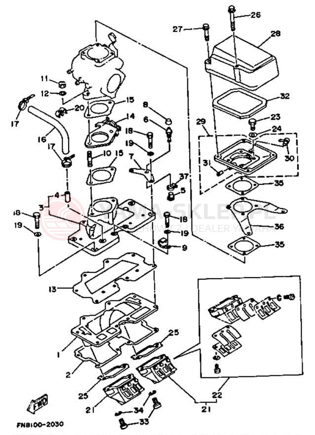 Schemat "Filtr powietrza" do Yamaha WRB650P_62