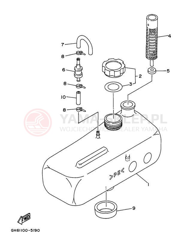Schemat "Miska olejowa" do Yamaha WAVE RAIDER 700 RA700BV