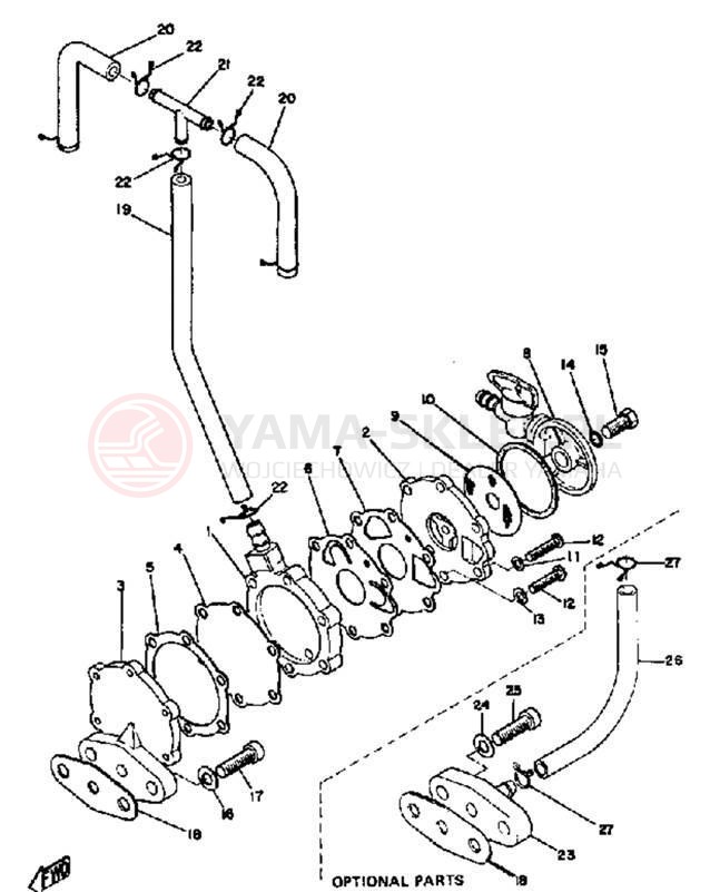 Schemat "Pompa paliwa" do Yamaha SL351