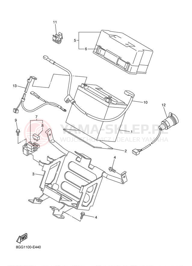 Schemat "układ elektryczny" do Yamaha VECTOR GT RS90GTL
