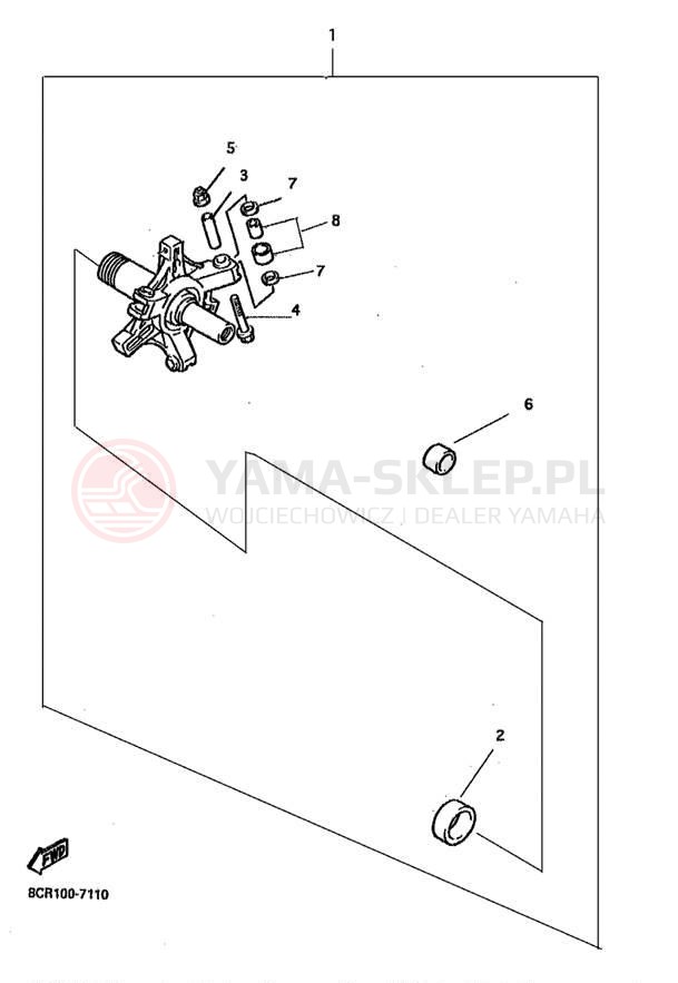 Schemat "Sprzęgło - zestaw regulacji" do Yamaha VENTURE 500 VT500D/VX500DXD