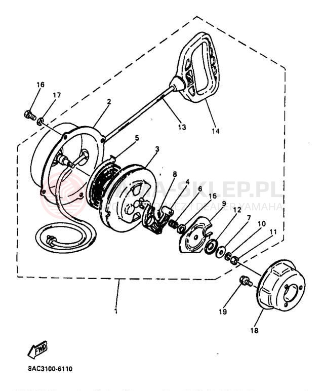 Schemat "rozrusznik" do Yamaha VK540 II VK540EB