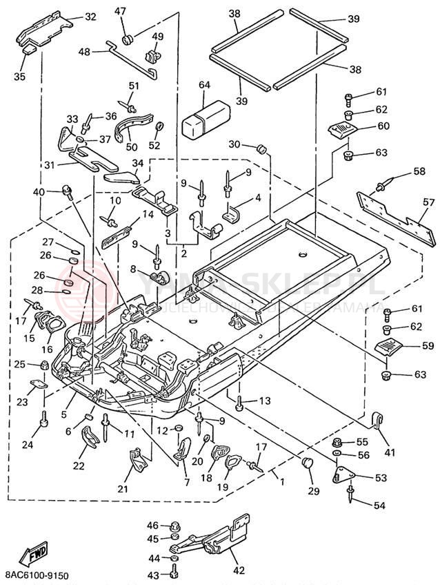 Schemat "rama" do Yamaha VK540 III VK540EC