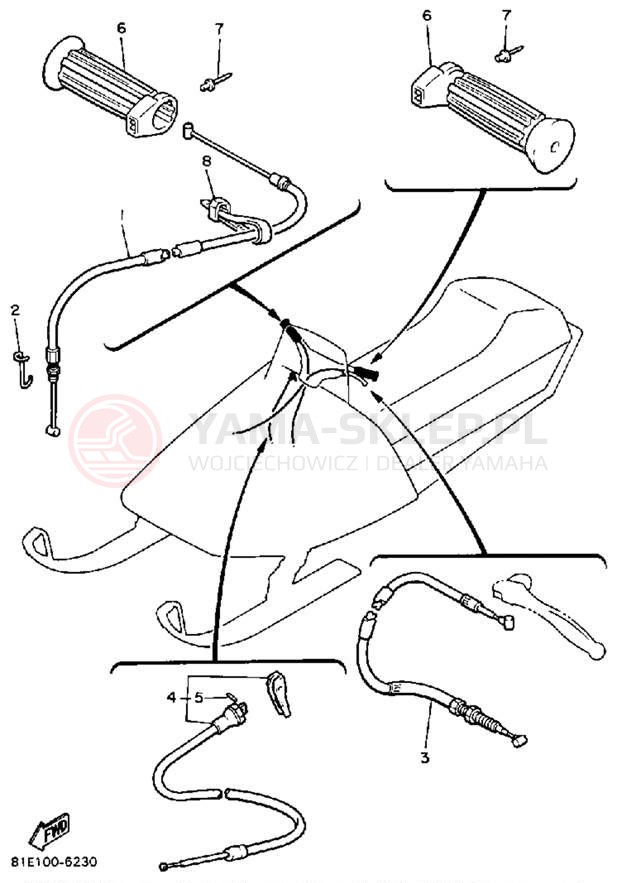 Schemat "Układ chlodzenia" do Yamaha INVITER CF300P