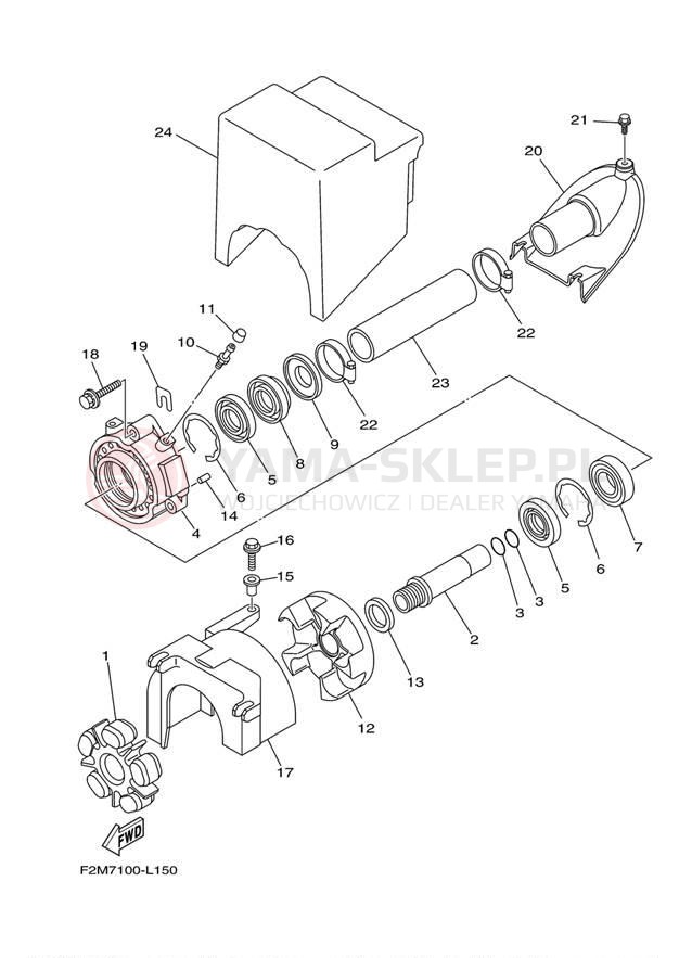 Schemat "JET UNIT" do Yamaha VXR VX1800AL