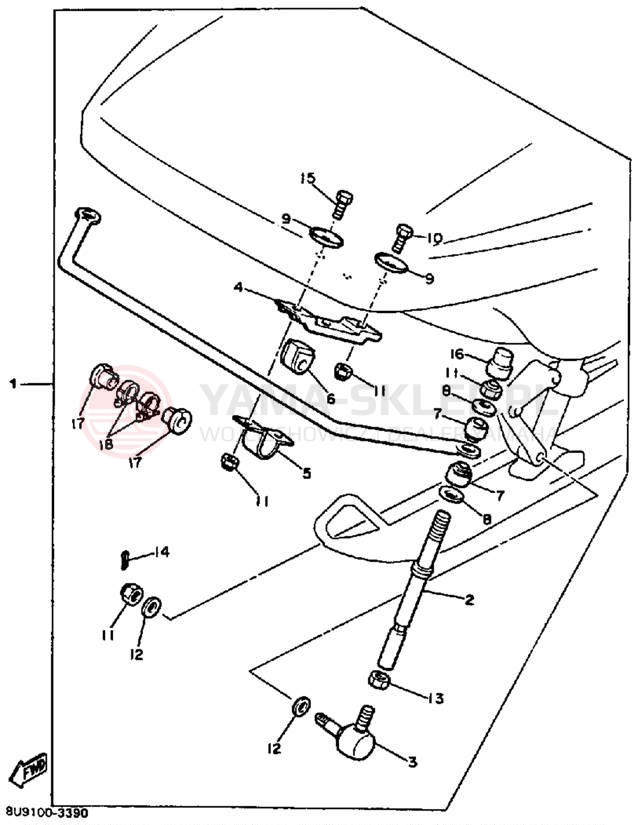 Schemat "STABILIZER KIT" do Yamaha V-MAX VMX540L