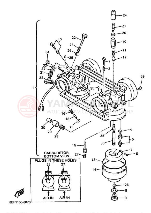 Schemat "Gaźnik" do Yamaha PHAZER MOUNTAIN LITE PZ480STB